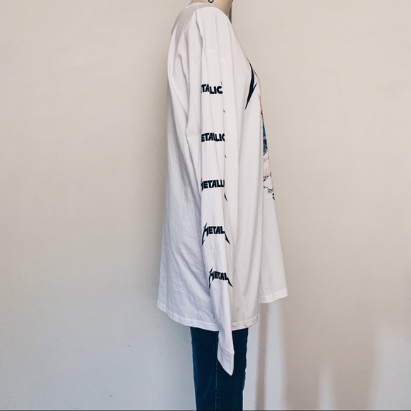 Metallica Long Sleeve Skull Band Tee - Picture 4 of 5